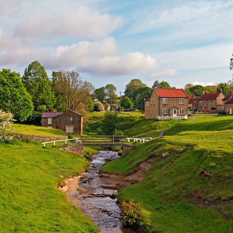 NYM19_0261.jpg :: Hutton-le-Hole village on the edge of the North York Moors, England, UK