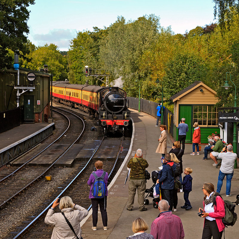 NYMR_18301.jpg :: NYMR Steam Locomotive No. 1264 approaching Pickering Station