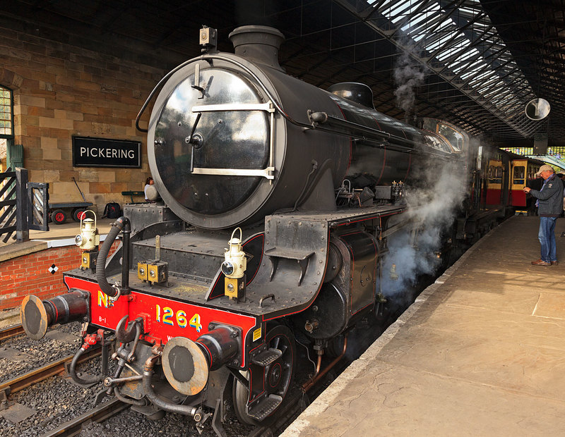 NYMR_18361.jpg :: NYMR Steam Locomotive No. 1264 standing in Pickering Station