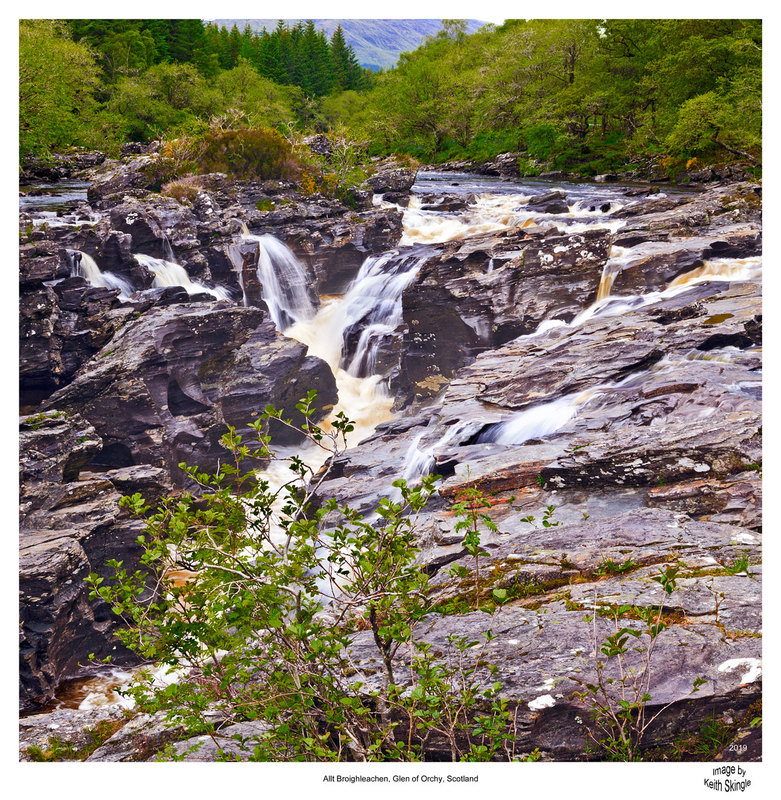 SCO_76621.jpg :: Waterfall at Allt Broighleachen in the Glen of Orchy, Scotland