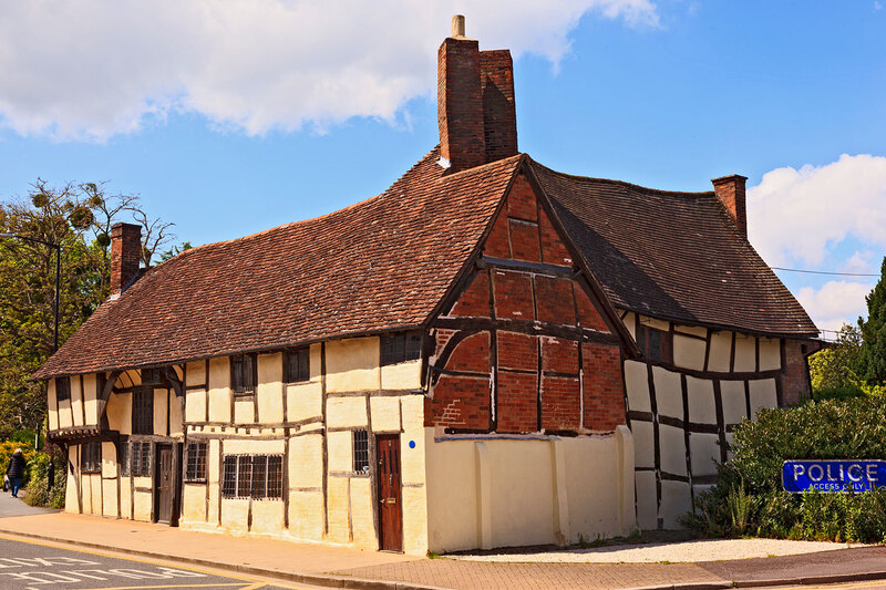 SFD21_004.jpg :: Masons Court, Rother Street, Stratfor-upon-Avon. The Oldest house in Stratford-upon-Avon Circa 1481