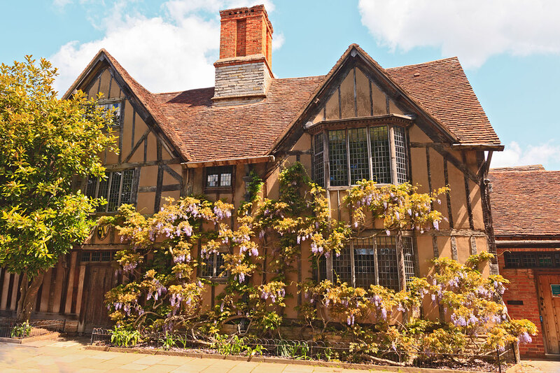 SFD21_010.jpg :: Halls Croft home of William Shakespeare's daughter, Susanna, in Old Town, Stratford-upon-Avon, Warwickshire. Engand