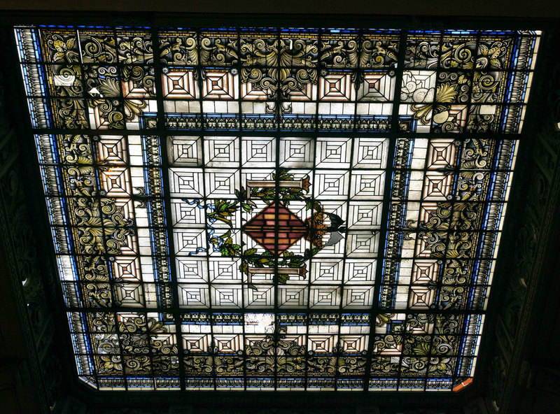 SPN_8077(1).jpg :: Stained Glass Rooflight in The Ayuntamiento in Valencia