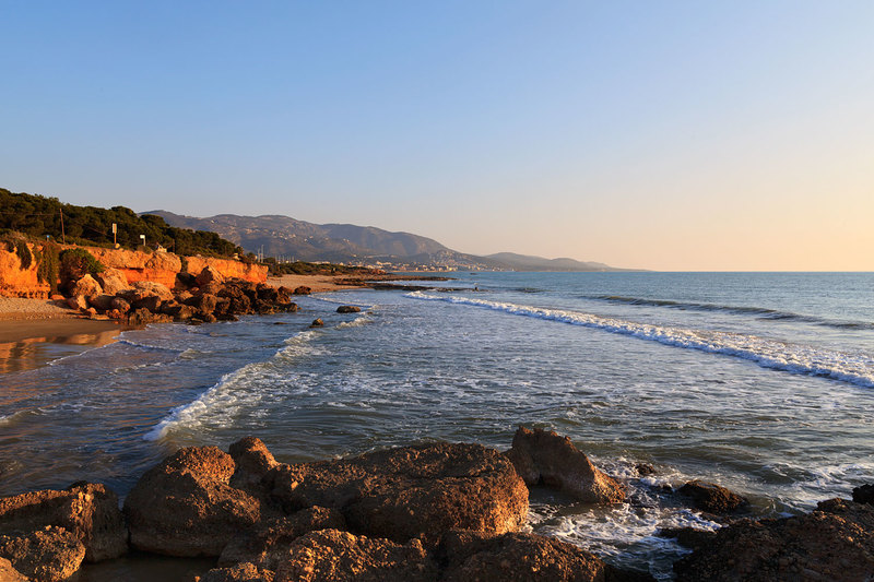 SPN_8249.jpg :: Early Morning on the Beach at Alcossebra on the Costa de Azahar, Spain