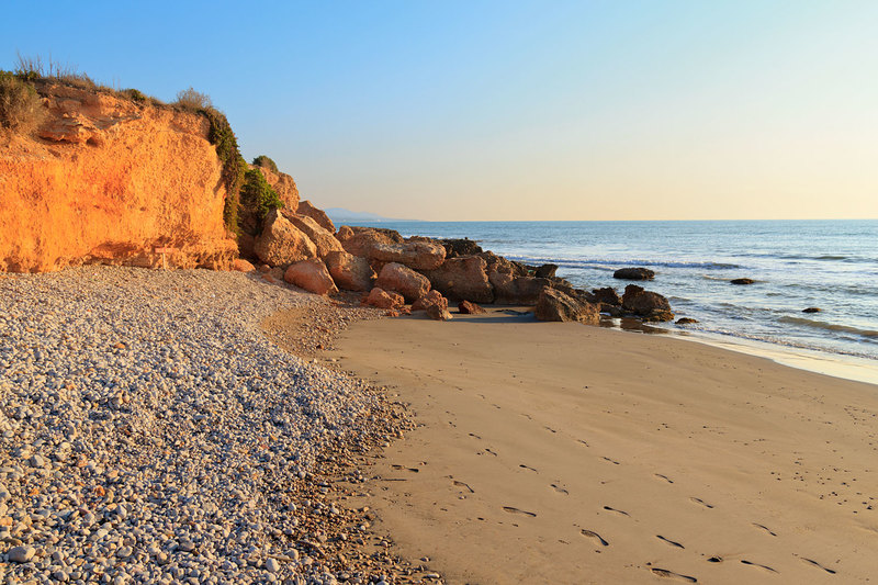 SPN_8252.jpg :: Early Morning on the Beach at Alcossebra on the Costa de Azahar, Spain