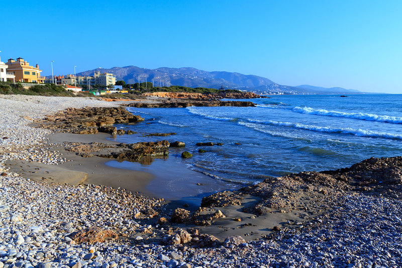 SPN_8258.jpg :: Early Morning on the Beach at Alcossebra on the Costa de Azahar, Spain