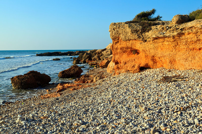 SPN_8269.jpg :: Early Morning on the Beach at Alcossebra on the Costa de Azahar, Spain