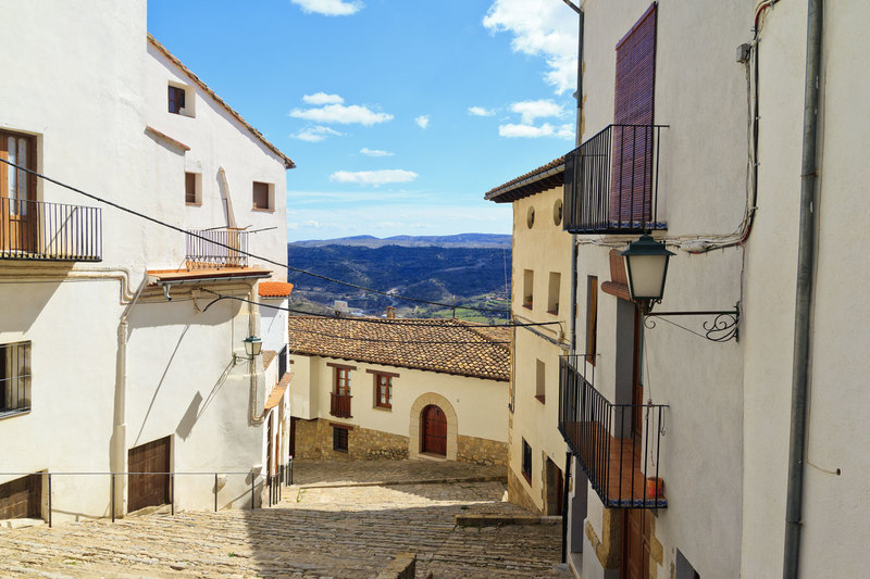 SPN_9611(1).jpg :: Saint Joan Street in Morella in the Province of Castellon Spain