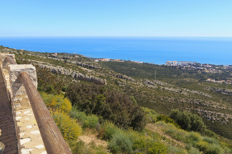 SPN_9693.jpg :: View down to the sea from the Hermitage of Saint Lucy and Saint Benet, Alcossebre, Spain