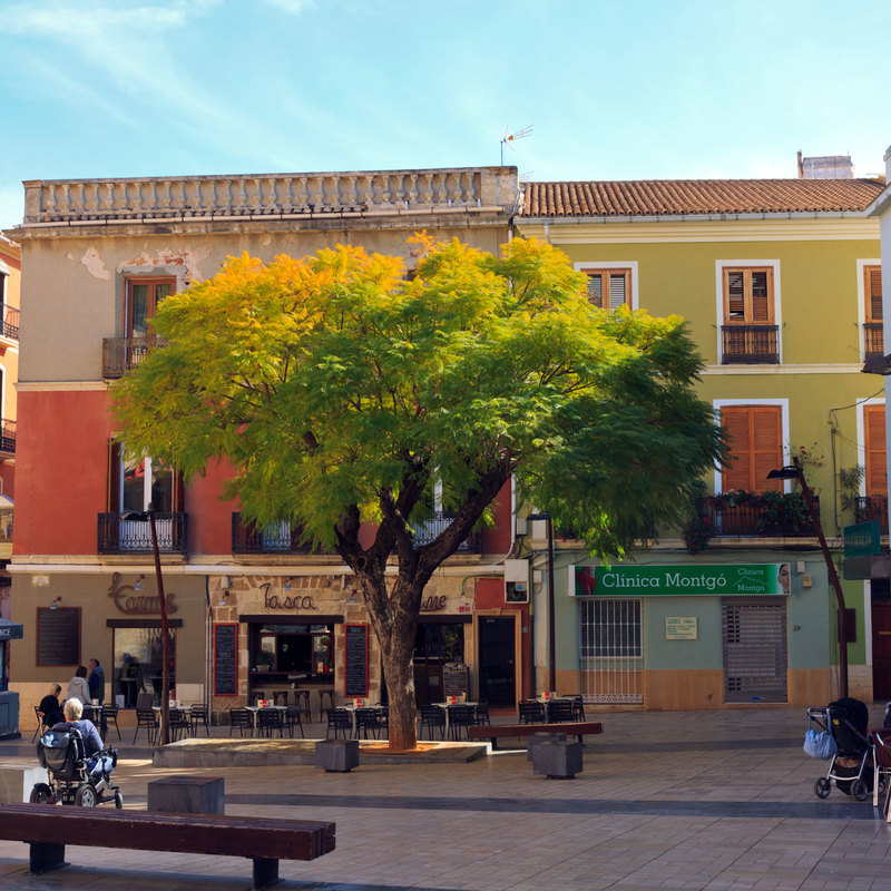 SPN19_266-1.jpg :: Placa De La Constiucio, Dénia, Costa Blanca, Spain