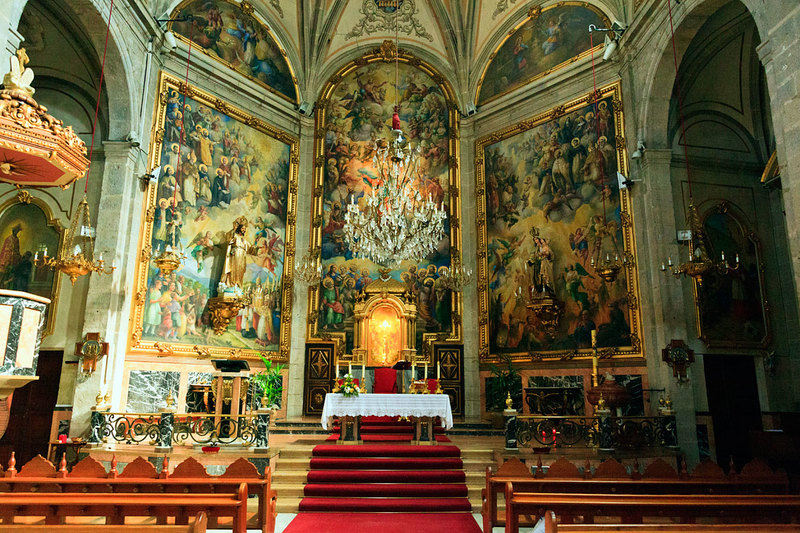 SPN19_303.jpg :: The magnificant interior of Pego Church ( Iglesia-de-la-Asuncion) in the Province of Alicante, Spain
