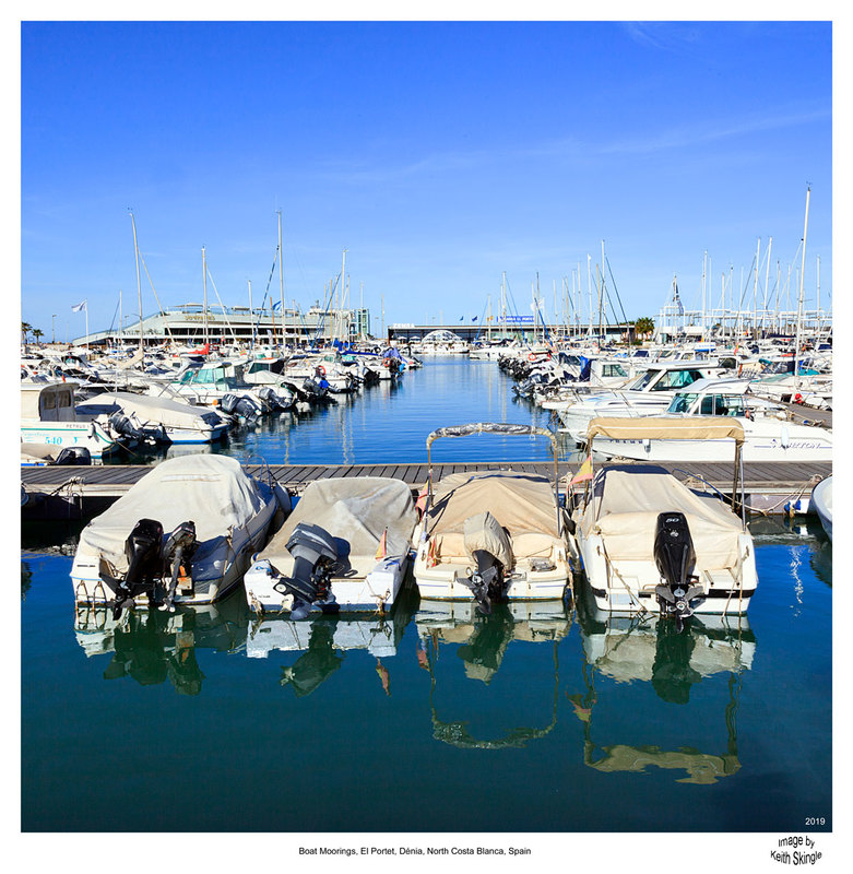SPN19_4501(1).jpg :: Small boats moored in El Portet Marina in Dénia, Costa Blanca, Spain