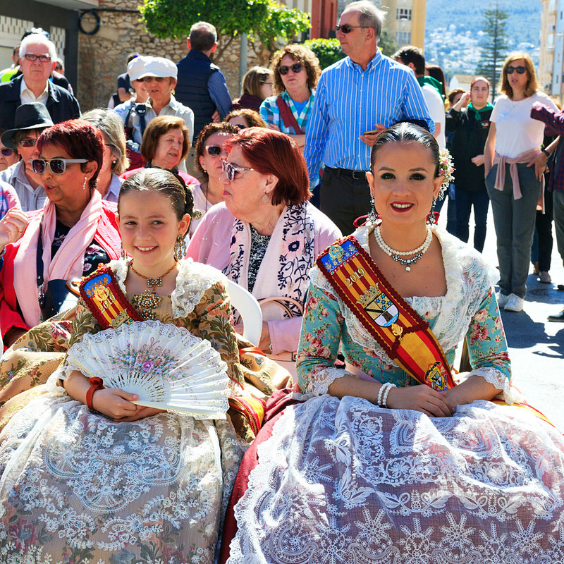 SPN19_472-1.jpg :: Falleras majors of Denia in Traditional Costume attending street concert 2019