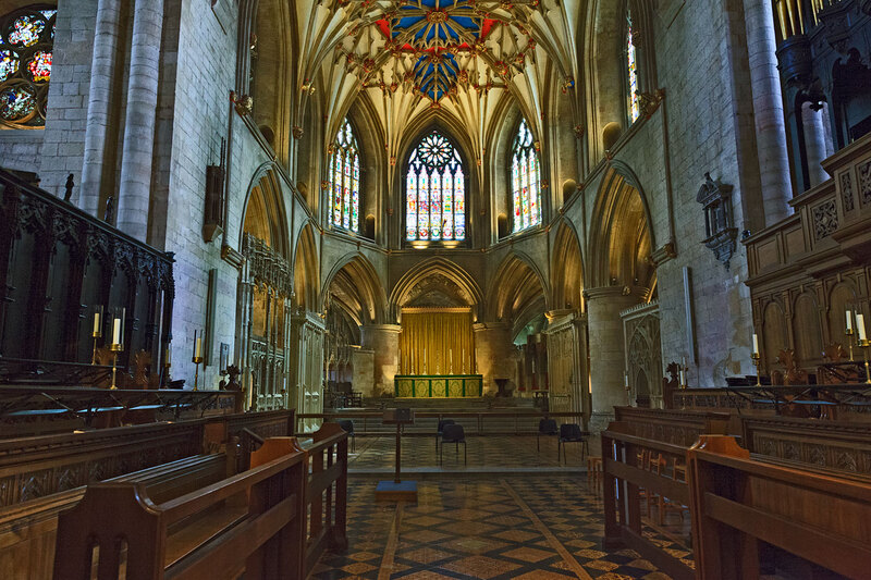 TWK21_014.jpg :: The Quire and Presbytery of Tewkesbury Abbey, Gloucestershire, England