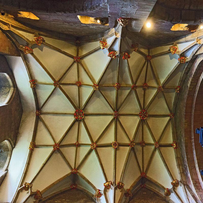 TWK21_020.jpg :: Net Vaulting Ceiling by Lady Chapel in Tewkesbury Abbey, Gloucestershire, England