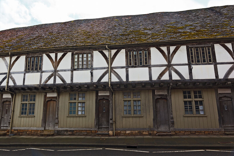 TWK21_027.jpg :: Row of terraced Tuder period properties in Church Street, Tewkesbury, Gloucestershire