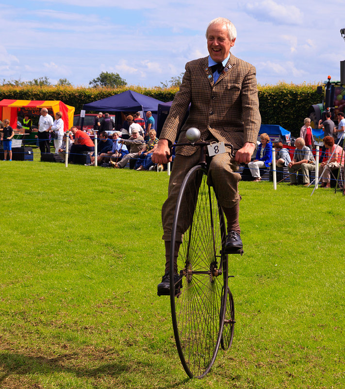 WGL_8698.jpg :: Penny Farting and Rider at Wrangle Show Lincolnshire