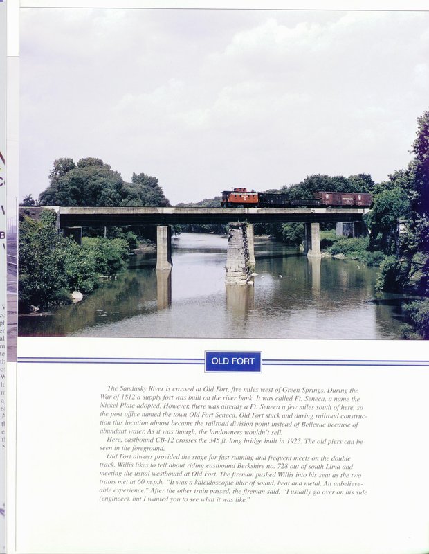 Article from Nickle Plate Road Magazine about OLD FORT OH Sandusky River Railroad Bridge.jpg :: Article from Nickle Plate Road Magazine about the OLD FORT OH Railroad Bridge over the Sandusky River 
