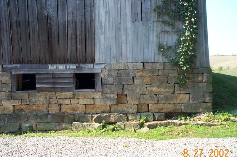 Barn with Stone Foundation in Central OH 3.jpg :: Barn with Stone Foundation in Central OH
