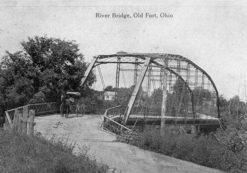Highway River Bridge near OLD FORT OH circa 1892 Bridge 2.jpg :: Highway River Bridge near OLD FORT OH circa 1892 Bridge