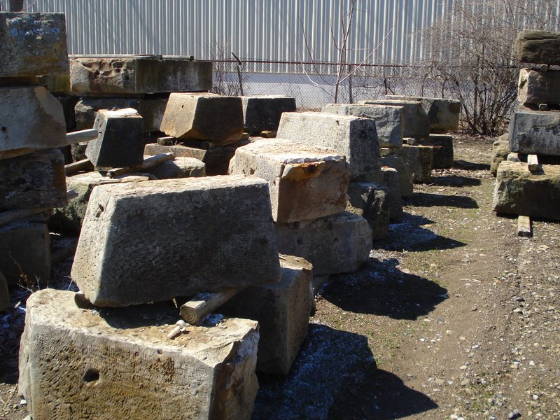 Reclaimed Antique Hand Cut Bridgestone Foundation Stone.jpg :: Reclaimed Antique Hand Cut Bridgestone Foundation Stone