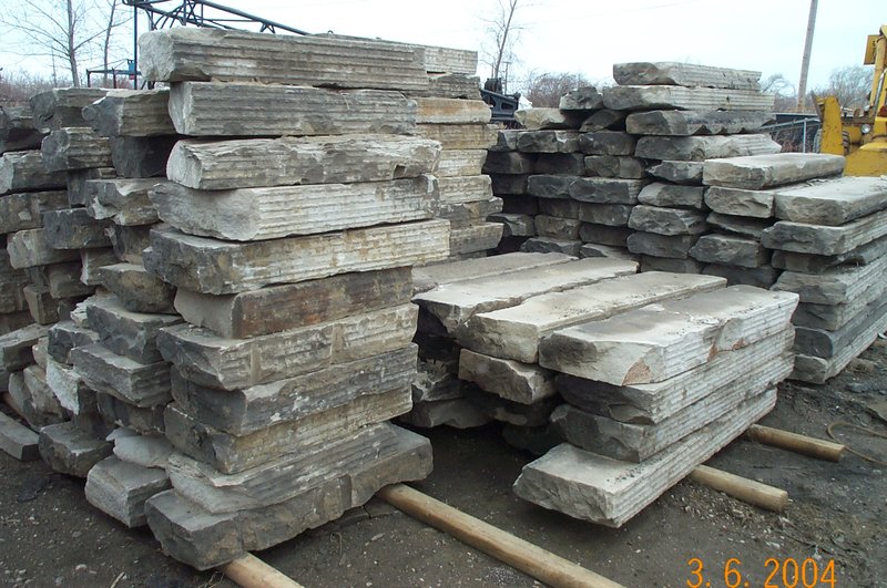 Reclaimed Antique Stone Curbs salvaged from Streets 3.jpg :: Reclaimed Antique Stone Curbs salvaged from Streets