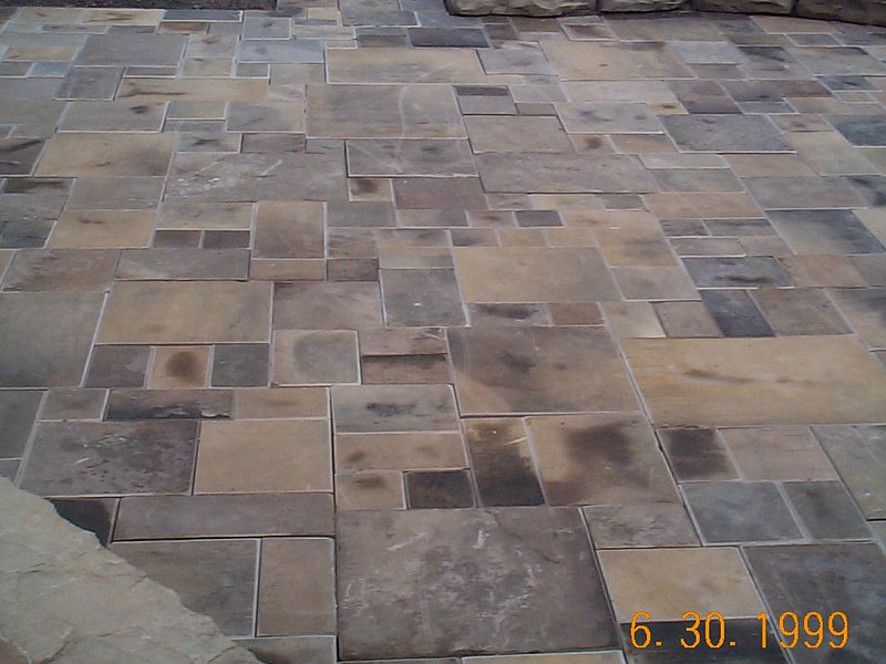 Reclaimed Curbstone and Sidewalk Stone Patio Installation GATES MILLS OH 3.jpg :: Reclaimed Curbstone and Sidewalk Stone Patio Installation GATES MILLS OH