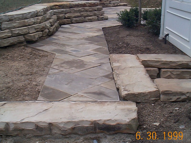 Reclaimed Curbstone and Sidewalk Stone Patio Installation GATES MILLS OH.jpg :: Reclaimed Curbstone and Sidewalk Stone Patio Installation GATES MILLS OH