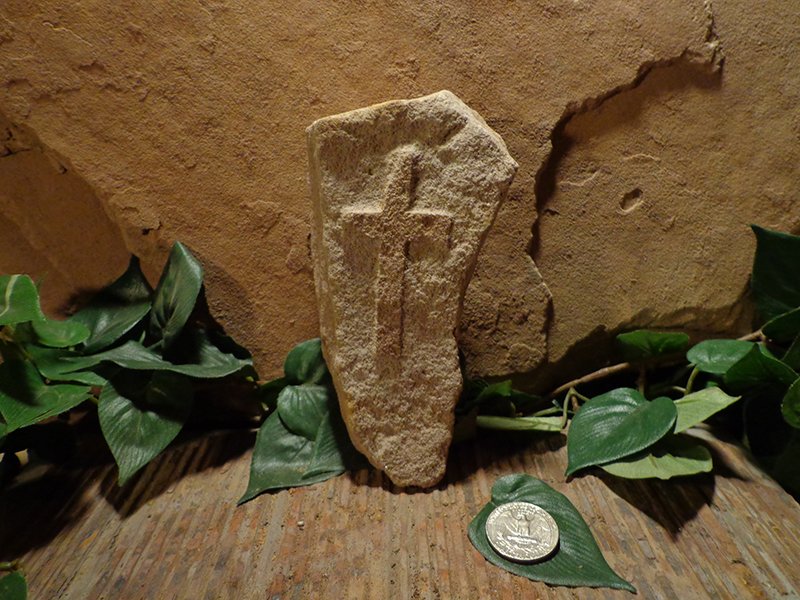 Small Etched Stone Garden Art-15.jpg :: small cross stone 2