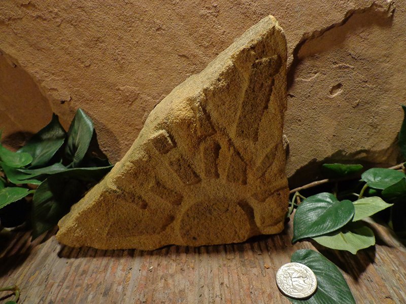 Small Etched Stone Garden Art-9.jpg :: small sun burst stone 3