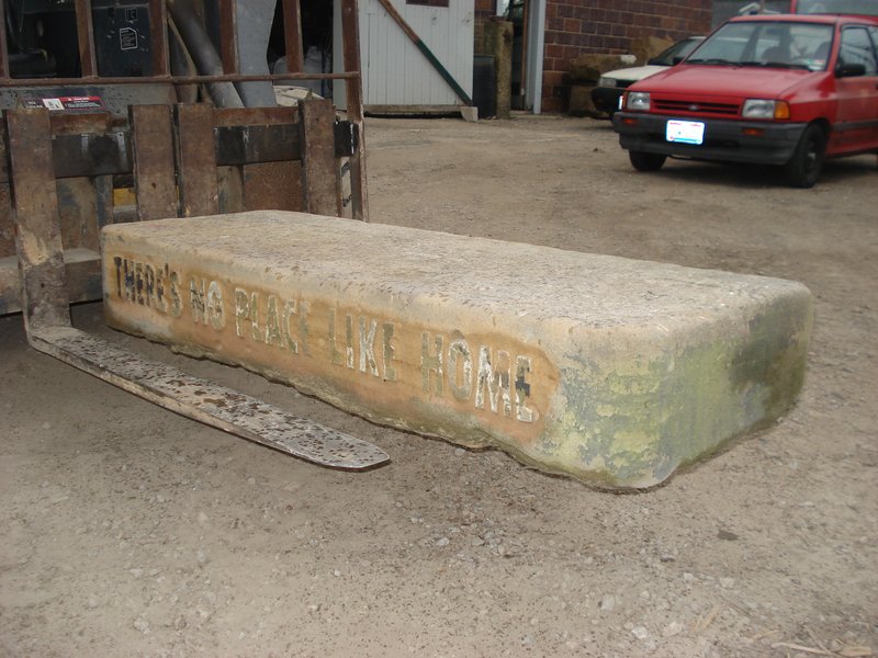 Stone Bench from an Antique Sandstone Step 2.jpg :: Stone Bench from an Antique Sandstone Step
