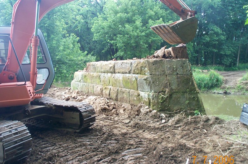 Stone Salvage across the Walhonding River from WARSAW OH for reclaimed bridgestone DCP_1429.jpg :: Stone Salvage across the Walhonding River from WARSAW OH for reclaimed bridgestone 