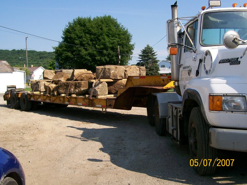Stone Salvage on Maple St In SUGAR GROVE OH for reclaimed bridgestone 100_0089.jpg :: Stone Salvage on Maple St In SUGAR GROVE OH for reclaimed bridgestone