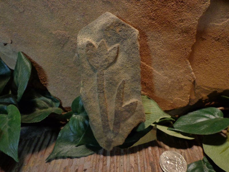 Tiny Etched Flower Stone Garden Art.jpg :: Tiny Etched Flower Stone Garden Art