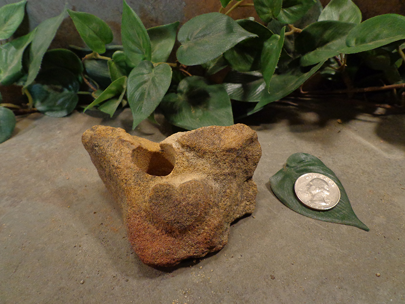 Tiny Etched Stone Planter Pot-1.jpg :: tiny heart stone planter pot 1