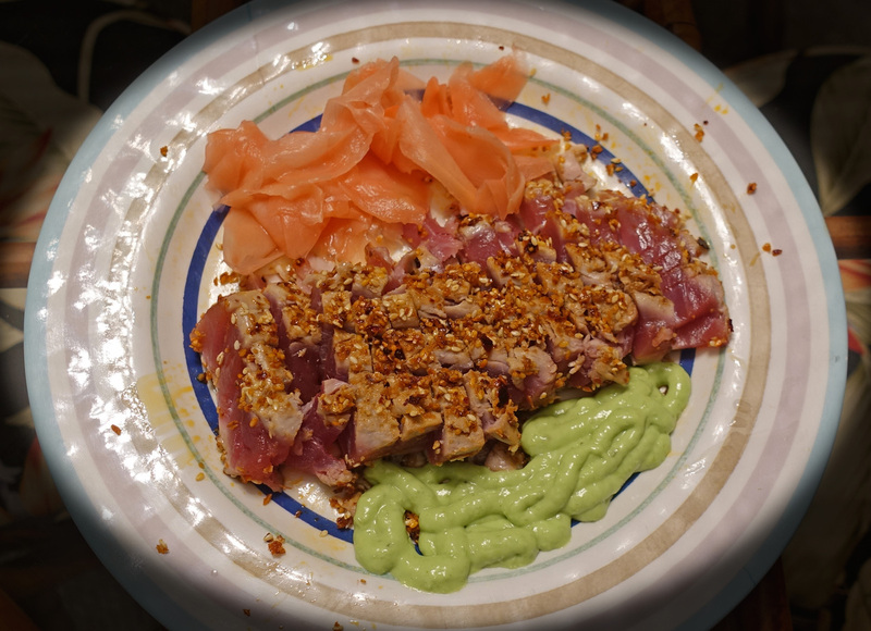 DSC06721_edited-4.jpg :: Chef Ro'bere's Seared Tuna for dinner