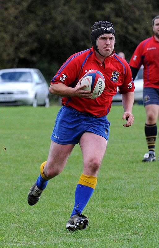 BBU2nd_RugbySt_008_2ndXVCup.jpg :: Images from the 2009/10 2nd XV cup game between Barkers and Rugby st andrews.Barkers losing 7-17