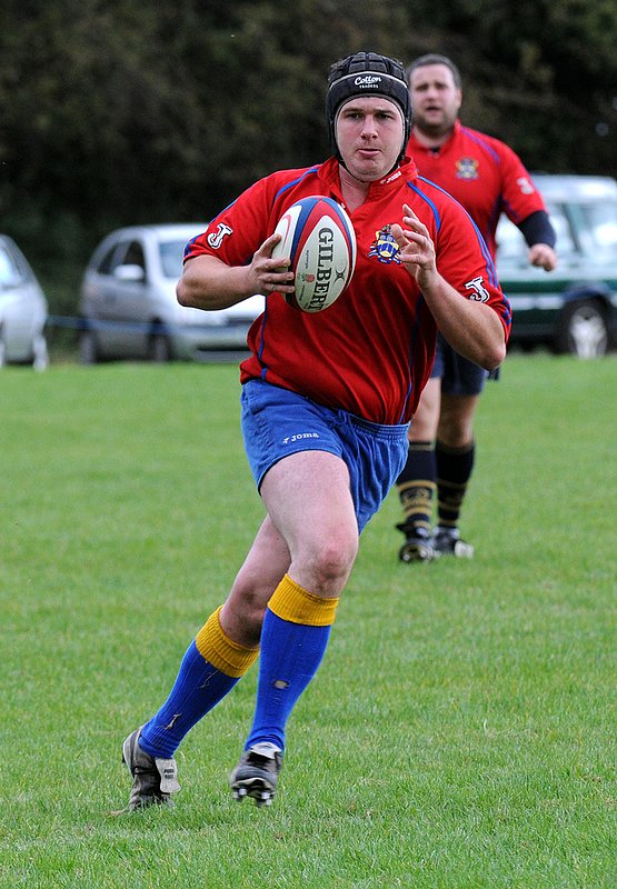 BBU2nd_RugbySt_009_2ndXVCup.jpg :: Images from the 2009/10 2nd XV cup game between Barkers and Rugby st andrews.Barkers losing 7-17