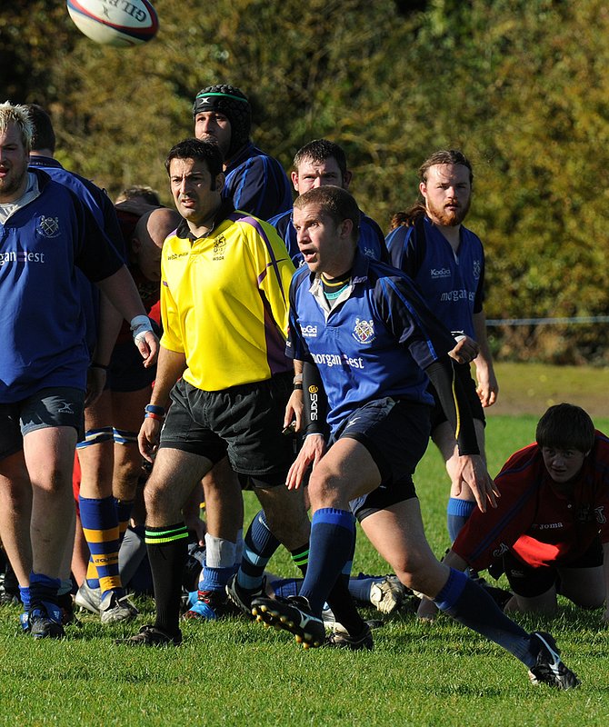 BBU2nd_RugbySt_039_2ndXVCup.jpg :: Images from the 2009/10 2nd XV cup game between Barkers and Rugby st andrews.Barkers losing 7-17