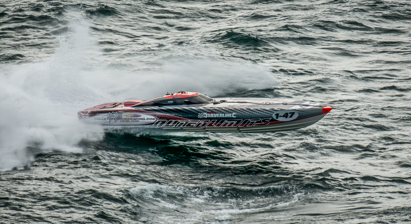 CTC-2023-270823-_0035.jpg :: Silverline pictured off St Albans Head during the 2023 CTC Cowes Torquay powerboat race