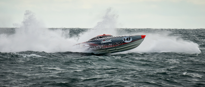 CTC-2023-270823-_0036.jpg :: Silverline pictured off St Albans Head during the 2023 CTC Cowes Torquay powerboat race