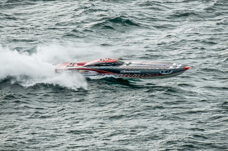 CTC-2023-270823-_0042.jpg :: Silverline pictured off St Albans Head during the 2023 CTC Cowes Torquay powerboat race