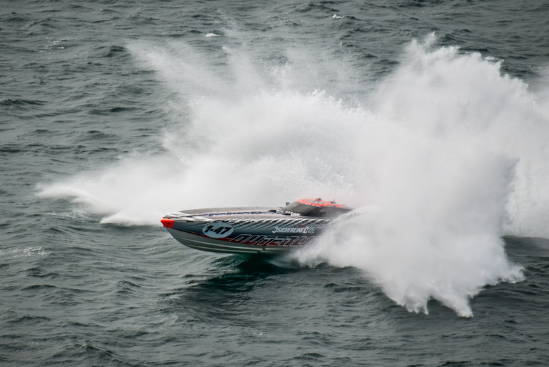 CTC-2023-270823-_0341.jpg :: Silverline pictured off St Albans Head during the 2023 CTC Cowes Torquay powerboat race