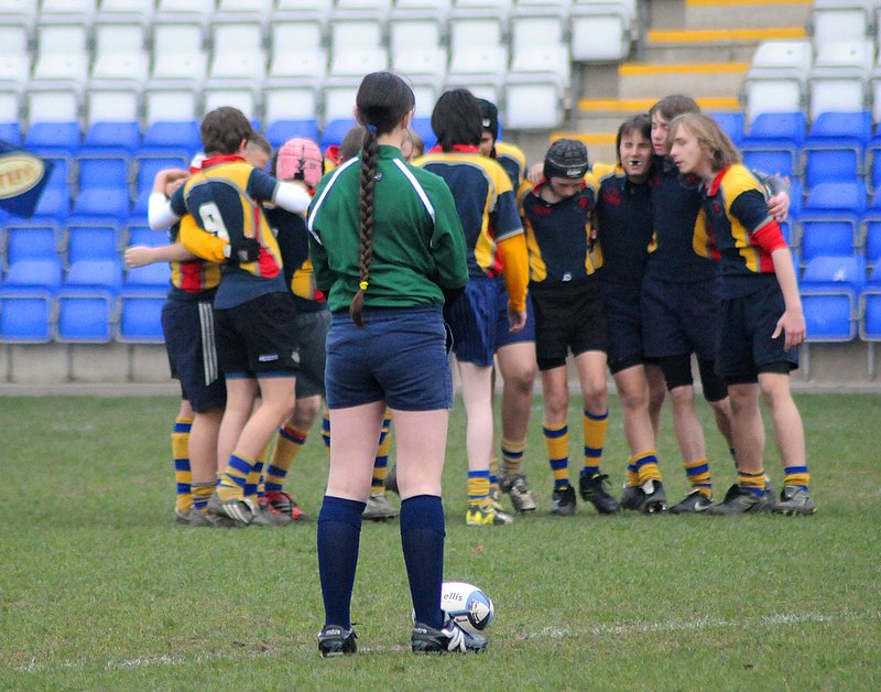 Coundon_KingHenr_02_U14CSF_.jpg :: Images from the 2008/9 U14 Coventry Schools rugby final between Coundon Court and King Henry VIII.Coundon winning 3-0