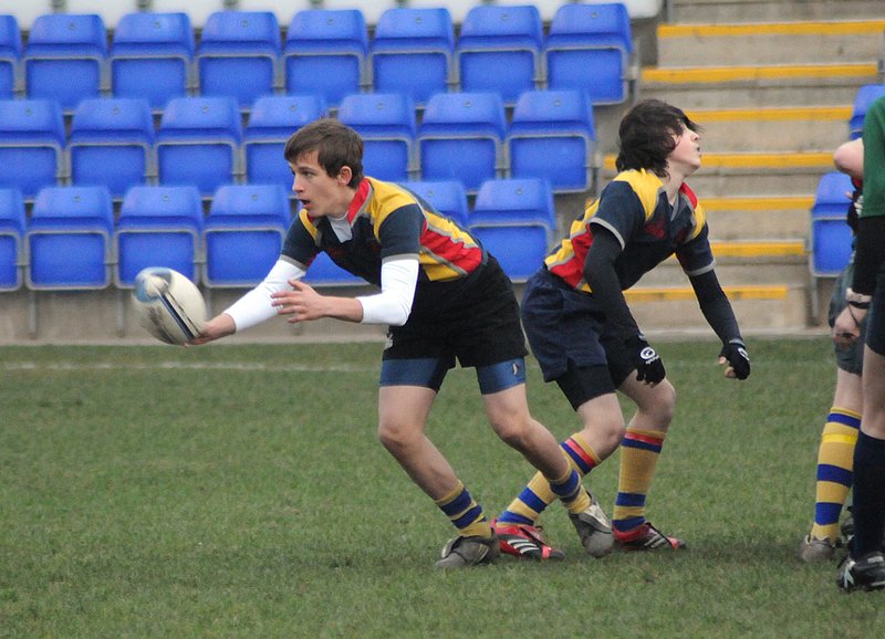 Coundon_KingHenr_04_U14CSF_.jpg :: Images from the 2008/9 U14 Coventry Schools rugby final between Coundon Court and King Henry VIII.Coundon winning 3-0