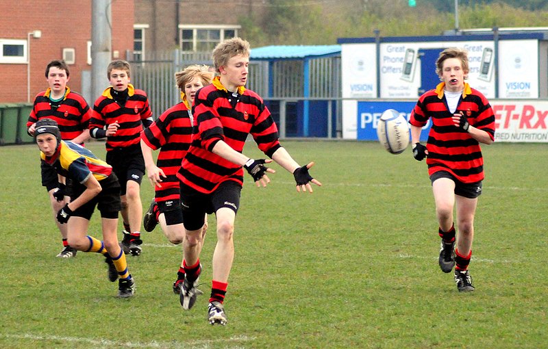 Coundon_KingHenr_08_U14CSF_.jpg :: Images from the 2008/9 U14 Coventry Schools rugby final between Coundon Court and King Henry VIII.Coundon winning 3-0