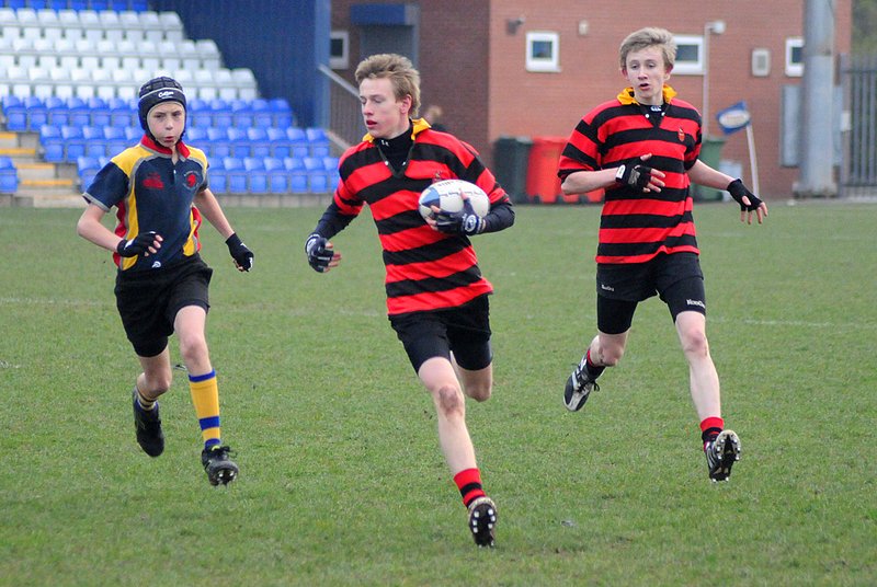 Coundon_KingHenr_11_U14CSF_.jpg :: Images from the 2008/9 U14 Coventry Schools rugby final between Coundon Court and King Henry VIII.Coundon winning 3-0