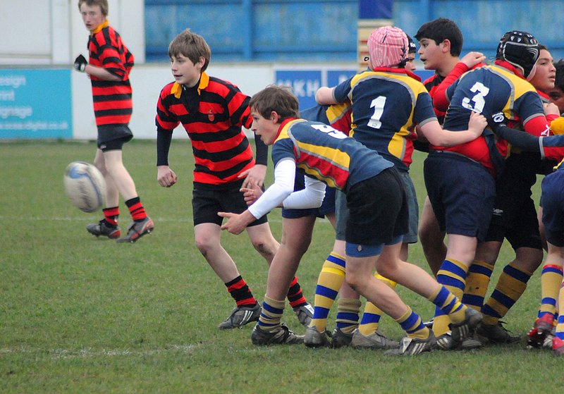 Coundon_KingHenr_13_U14CSF_.jpg :: Images from the 2008/9 U14 Coventry Schools rugby final between Coundon Court and King Henry VIII.Coundon winning 3-0
