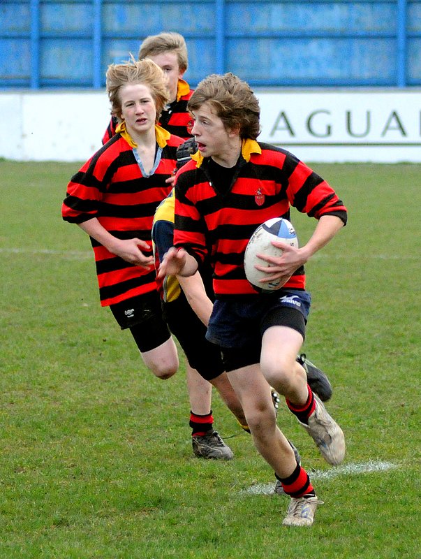 Coundon_KingHenr_14_U14CSF_.jpg :: Images from the 2008/9 U14 Coventry Schools rugby final between Coundon Court and King Henry VIII.Coundon winning 3-0
