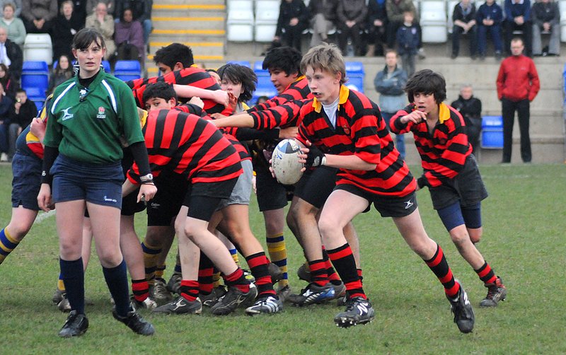 Coundon_KingHenr_19_U14CSF_.jpg :: Images from the 2008/9 U14 Coventry Schools rugby final between Coundon Court and King Henry VIII.Coundon winning 3-0